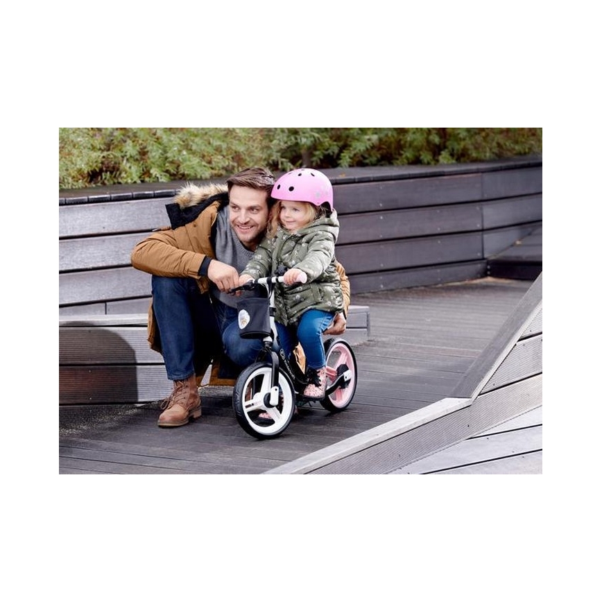 KINDERKRAFT - Loopfiets SPACE zwart/roze