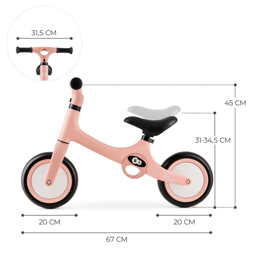 KINDERKRAFT - Loopfiets TOVE roze