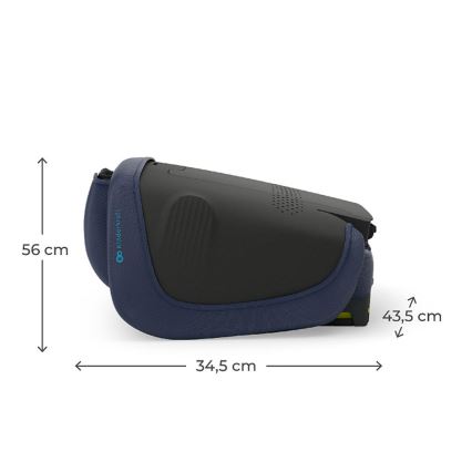 KINDERKRAFT - Opvouwbare autostoel UNITY 2 i-Size 100-150 cm donkerblauw