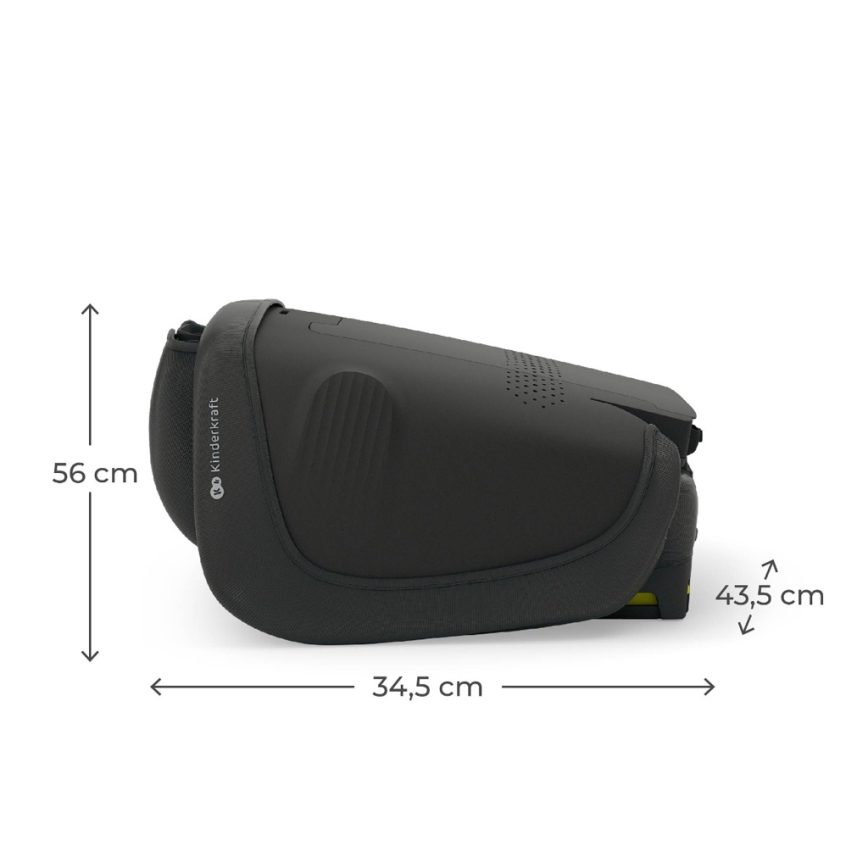 KINDERKRAFT - Opvouwbare autostoel UNITY 2 i-Size 100-150 cm zwart