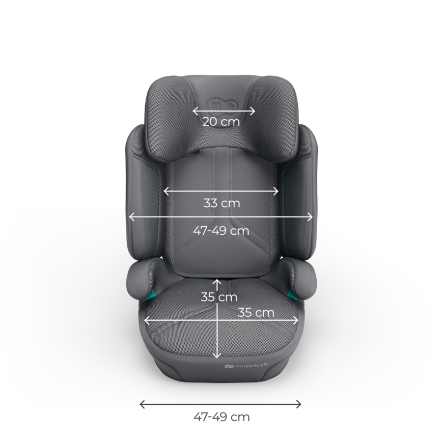 KINDERKRAFT - Opvouwbare autostoel XPAND 2 PRO 100-150 cm grijs