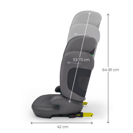 KINDERKRAFT - Opvouwbare autostoel XPAND 2 PRO 100-150 cm grijs