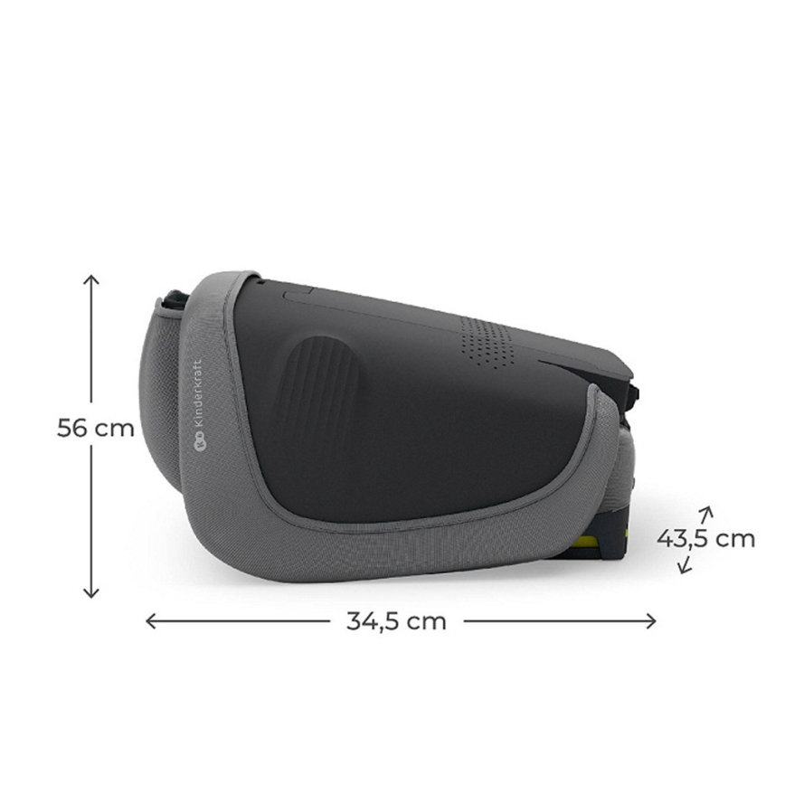 KINDERKRAFT - Opvouwbare kinderautostoel UNITY 2 i-Size 100-150 cm, grijs