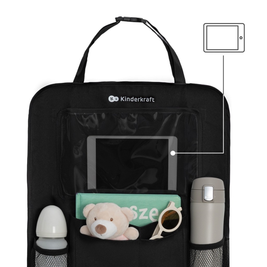 KINDERKRAFT - Organizer voor in de auto, zwart