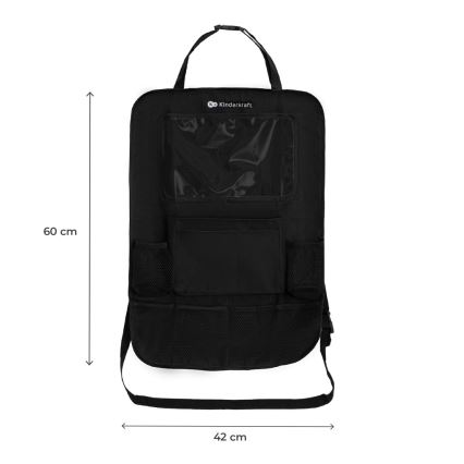 KINDERKRAFT - Organizer voor in de auto, zwart