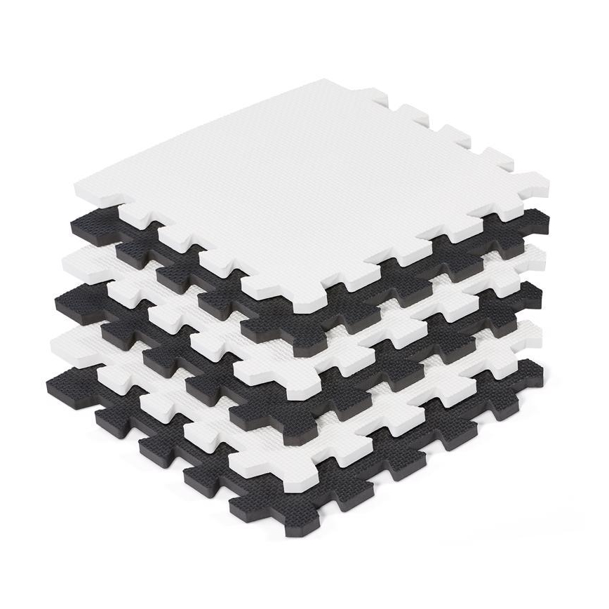 KINDERKRAFT - Puzzel van schuimrubber LUNO 30pcs zwart/wit