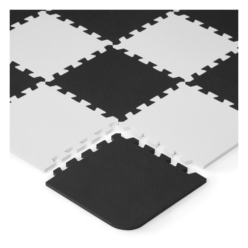 KINDERKRAFT - Puzzel van schuimrubber LUNO 30pcs zwart/wit