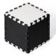 KINDERKRAFT - Puzzel van schuimrubber LUNO 30pcs zwart/wit