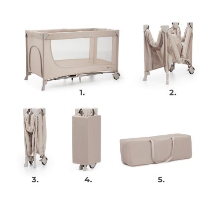 KINDERKRAFT - Reisbedje JOY 2 beige