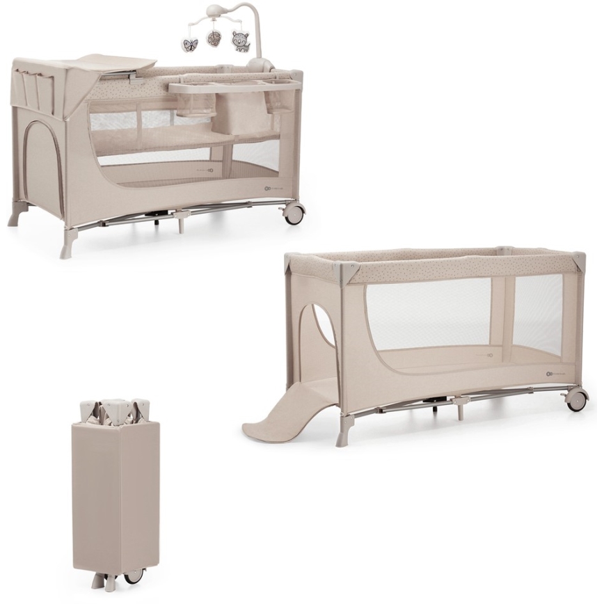 KINDERKRAFT - Reisbedje JOY 2 met accessoires beige