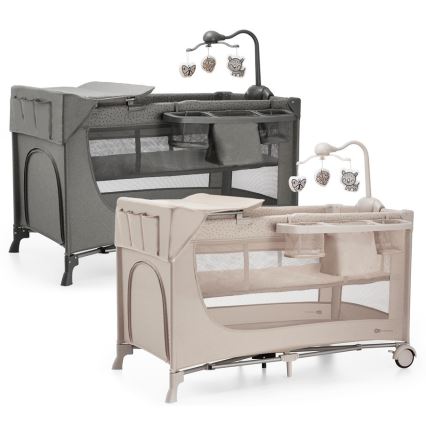 KINDERKRAFT - Reisbedje JOY 2 met accessoires beige