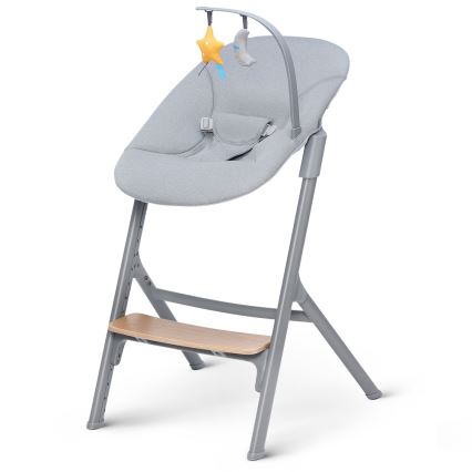 KINDERKRAFT SELECT - Kinderstoel 3-in-1 LIVY Premium eiken + ligstoel CALMEE