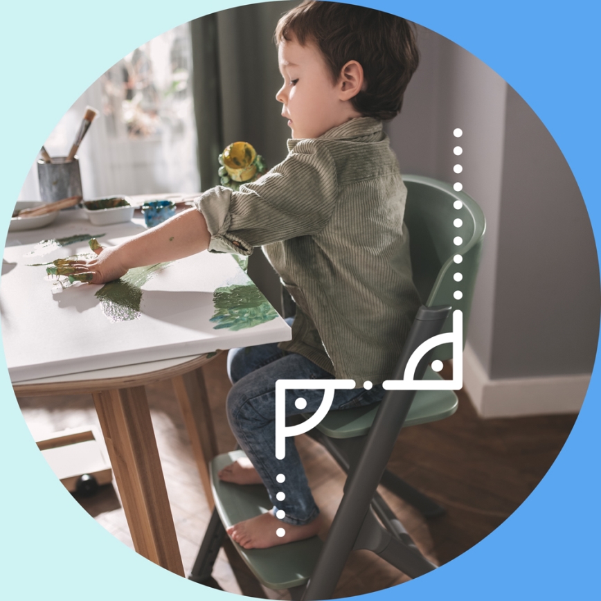 KINDERKRAFT SELECT - Kinderstoel 3-in-1 LIVY Premium Olijfgroen