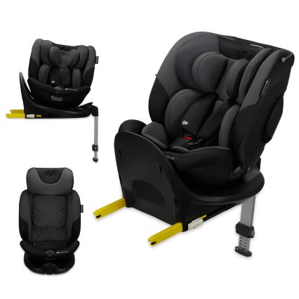 KINDERKRAFT SELECT - Autostoel met draaibare I-FIX-basis (40-150 cm) grafietzwart
