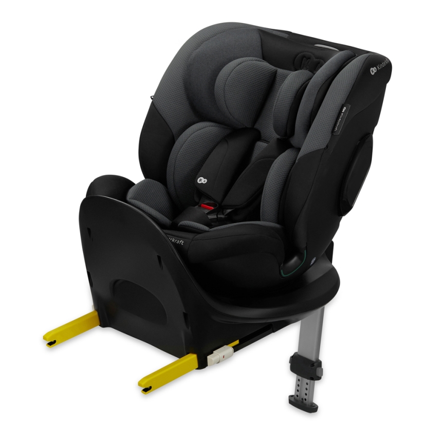 KINDERKRAFT SELECT - Autostoel met draaibare I-FIX-basis (40-150 cm) grafietzwart