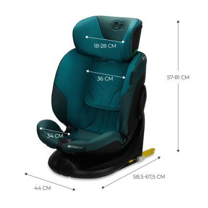 KINDERKRAFT SELECT - Autostoel met draaibare I-FIX (40-150 cm) Harbor blue