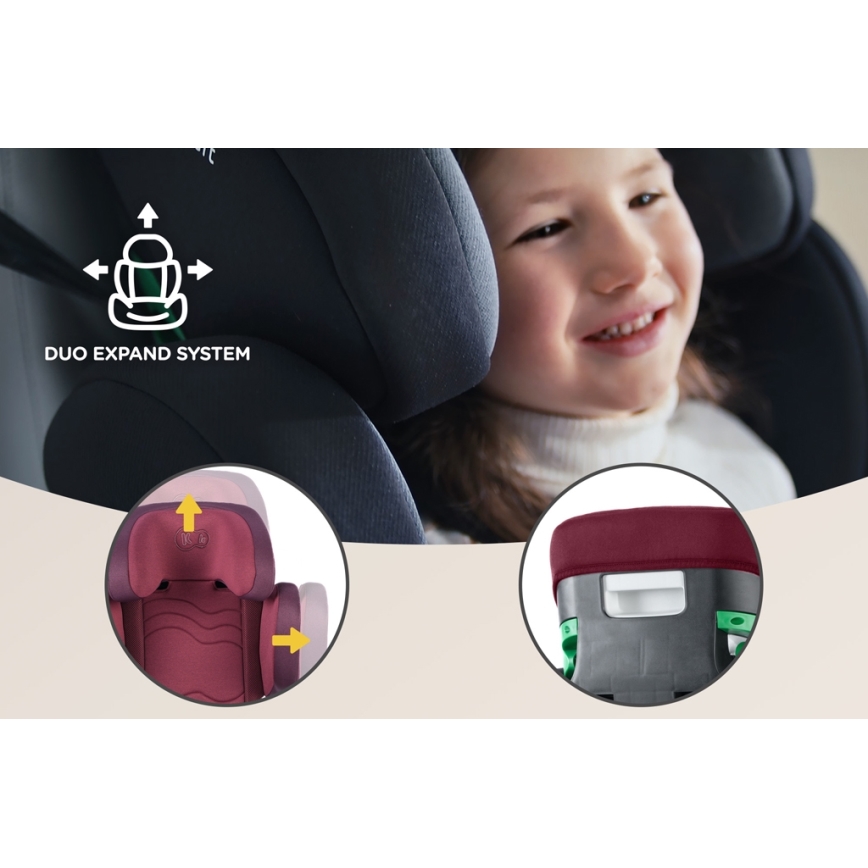 KINDERKRAFT SELECT - Autostoel XPAND 2 i-Maat (100-150 cm) Premium Cherry pearl