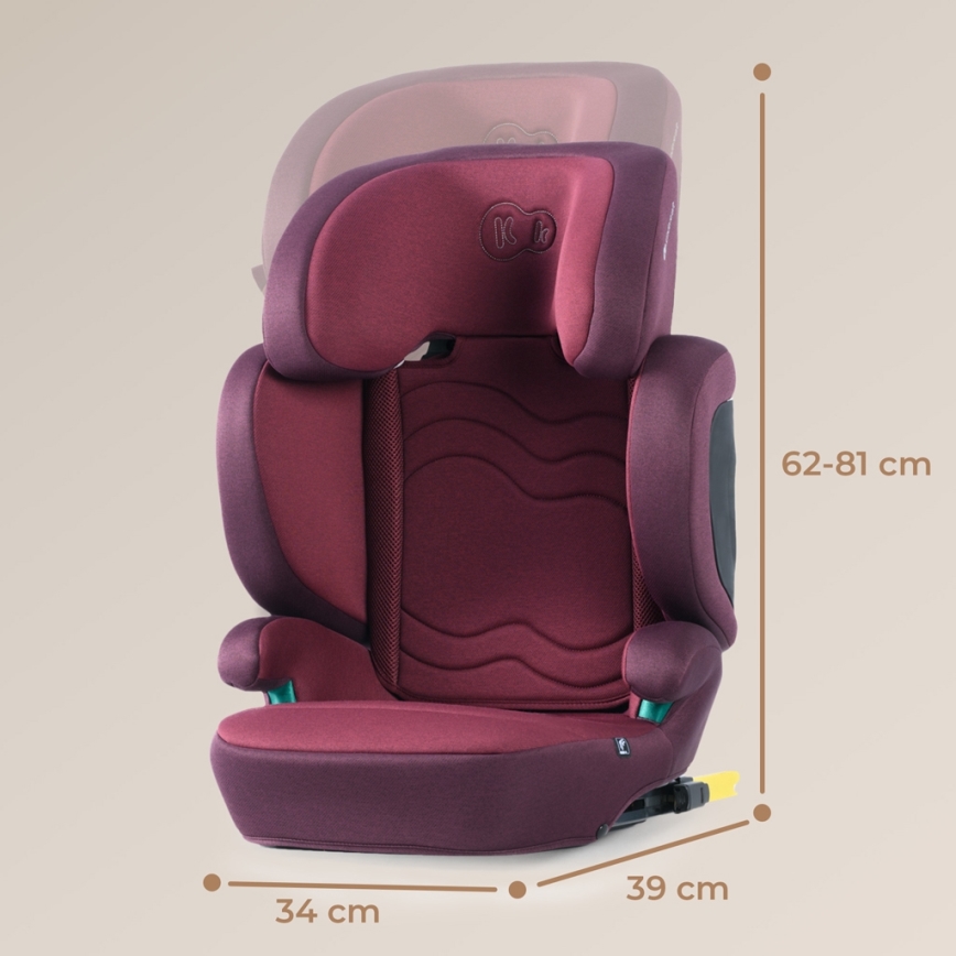KINDERKRAFT SELECT - Autostoel XPAND 2 i-Maat (100-150 cm) Premium Cherry pearl