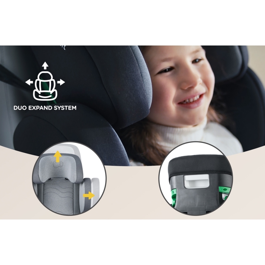 KINDERKRAFT SELECT - Autostoel XPAND 2 i-Maat (100-150 cm) Premium Raket grijs