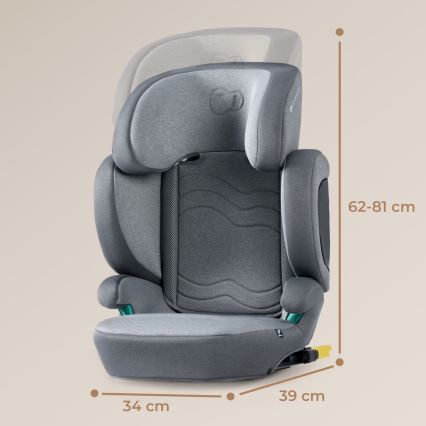 KINDERKRAFT SELECT - Autostoel XPAND 2 i-Maat (100-150 cm) Premium Raket grijs