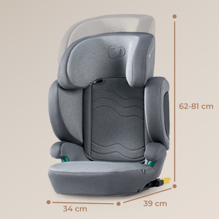 KINDERKRAFT SELECT - Autostoel XPAND 2 i-Maat (100-150 cm) Premium Raket grijs