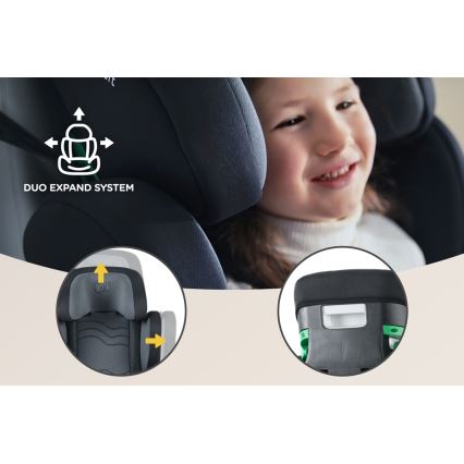 KINDERKRAFT SELECT - Autostoel XPAND 2 i-Maat (100-150cm) Premium Graphite zwart