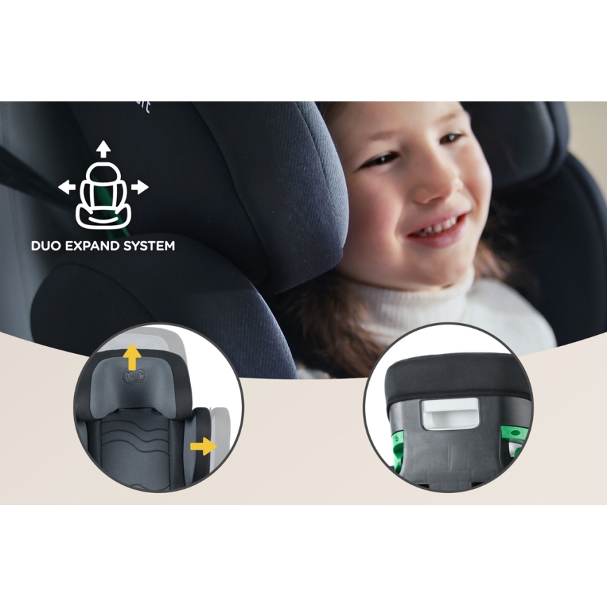 KINDERKRAFT SELECT - Autostoel XPAND 2 i-Maat (100-150cm) Premium Graphite zwart