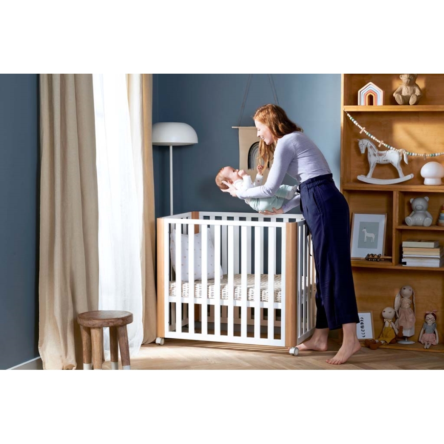 KINDERKRAFT SELECT - Babybed 4-in-1 KOYA Premium beuk/dennen