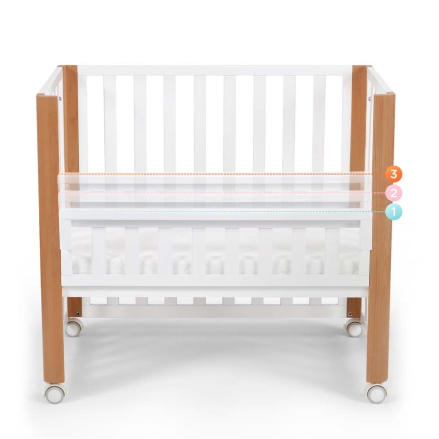 KINDERKRAFT SELECT - Babybed 4-in-1 KOYA Premium beuk/dennen