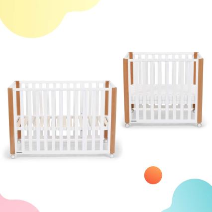 KINDERKRAFT SELECT - Babybed 4-in-1 KOYA Premium beuk/dennen