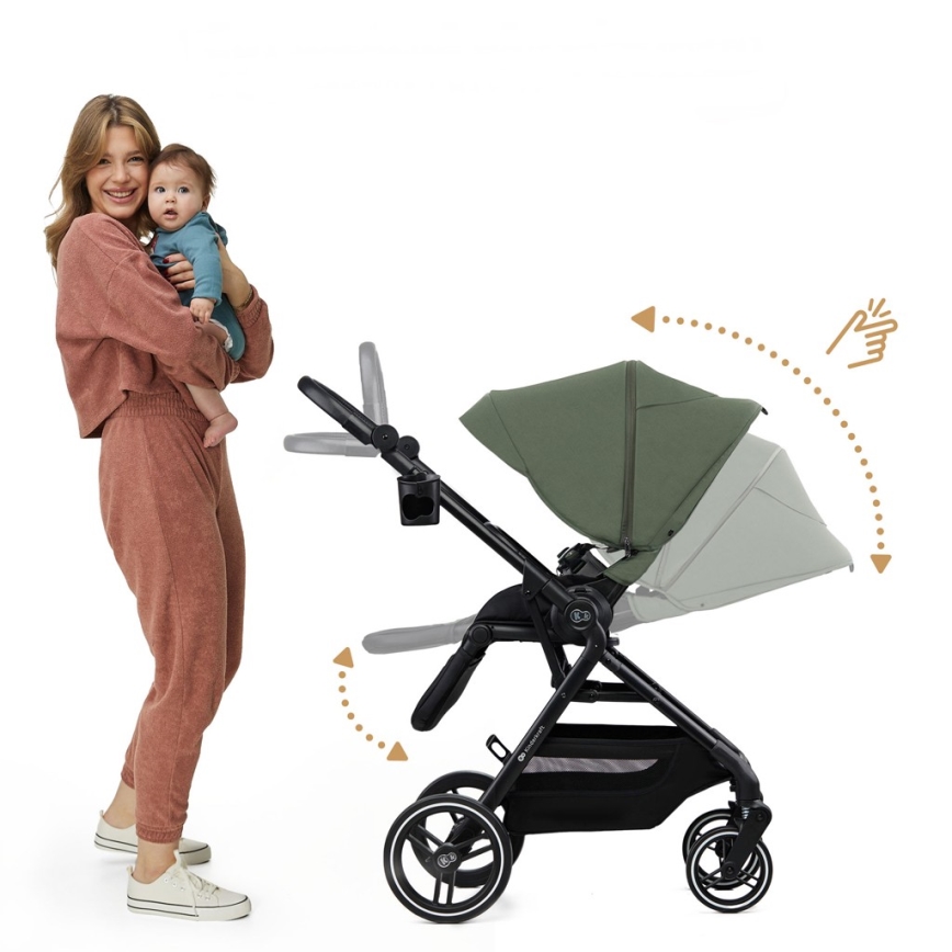 KINDERKRAFT SELECT - Combinatiekinderwagen 2-in-1 YOXI Mystic groen