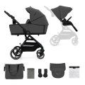 KINDERKRAFT SELECT - Combinatiekinderwagen 2in1 YOXI Moonlight grijs