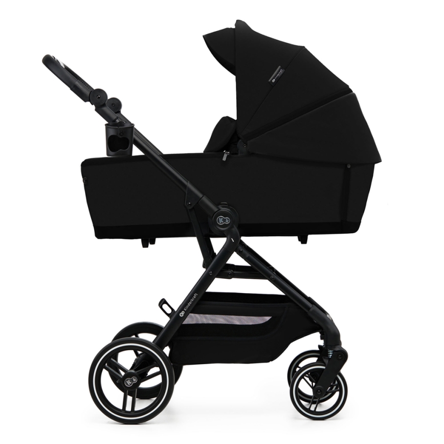 KINDERKRAFT SELECT - Combinatiekinderwagen 2in1 YOXI Pure zwart