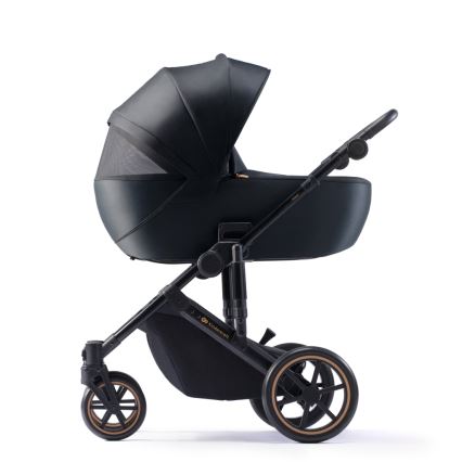 KINDERKRAFT SELECT - Combinatiekinderwagen 3in1 PRIME 2 Premium Venezian zwart + autostoel