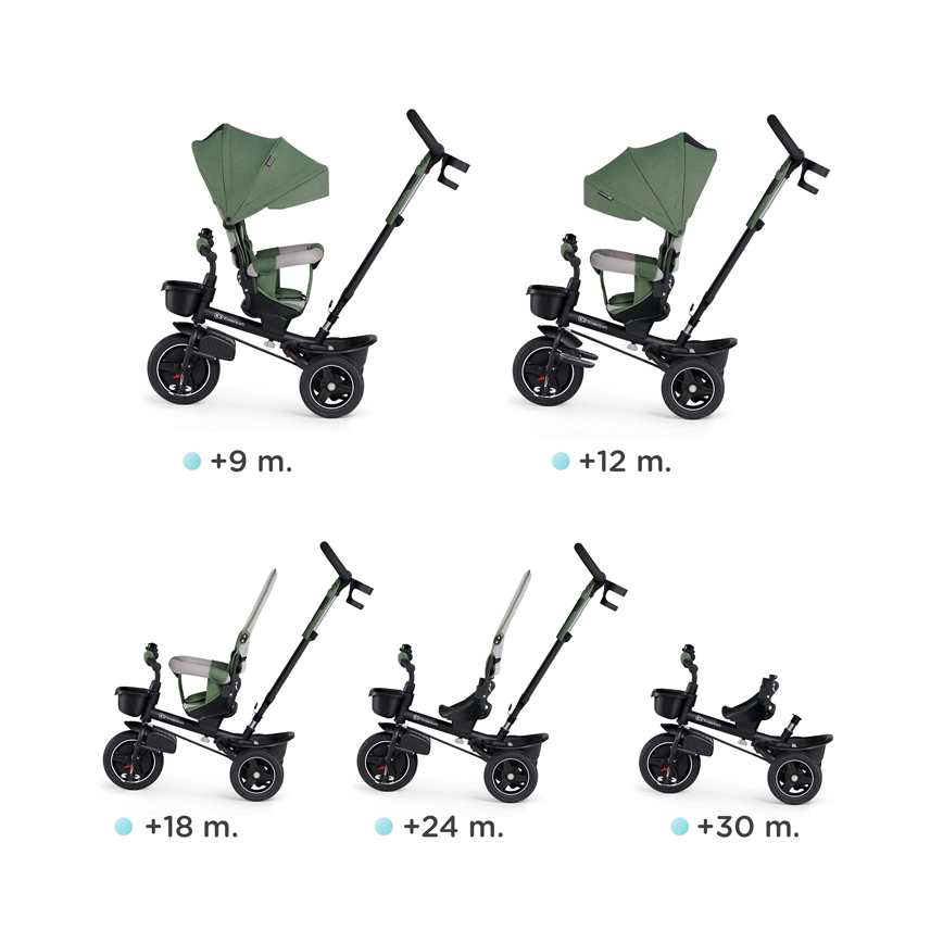 KINDERKRAFT SELECT - Driewieler voor kinderen SPINSTEP Premium groen