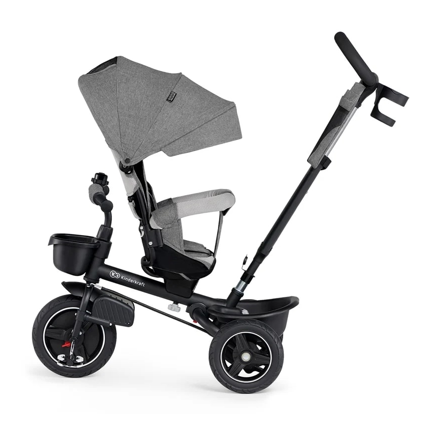 KINDERKRAFT - Kinderdriewieler 5in1 SPINSTEP grijs