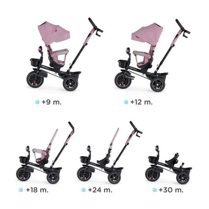 KINDERKRAFT - Kinderdriewieler 5in1 SPINSTEP roze