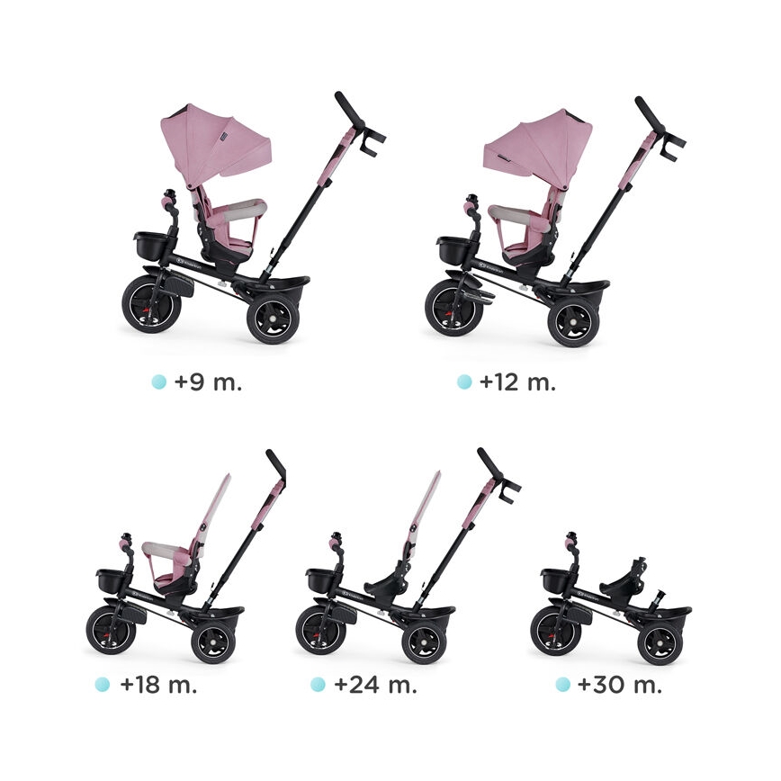 KINDERKRAFT - Kinderdriewieler 5in1 SPINSTEP roze