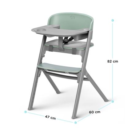 KINDERKRAFT SELECT - Kinder-eetstoel 3-in-1 LIVY Premium Aster pink + wipstoel CALMEE