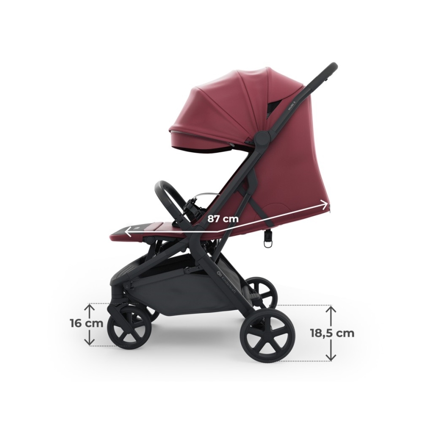 KINDERKRAFT SELECT - Sportieve kinderwagen NUBI 3 Dark Ruby