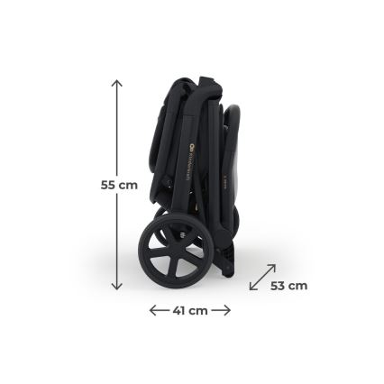 KINDERKRAFT SELECT - Sportieve kinderwagen NUBI 3 Middernachtzwart