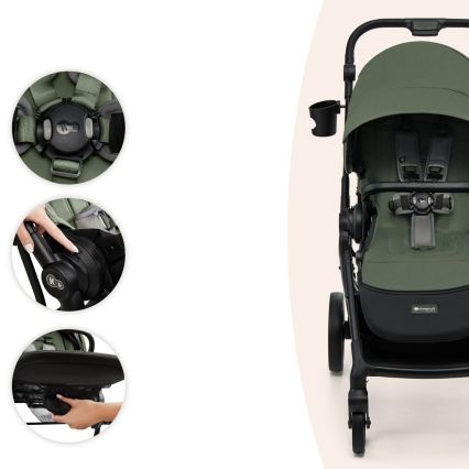 KINDERKRAFT SELECT - Sportieve kinderwagen YOXI Mystic groen
