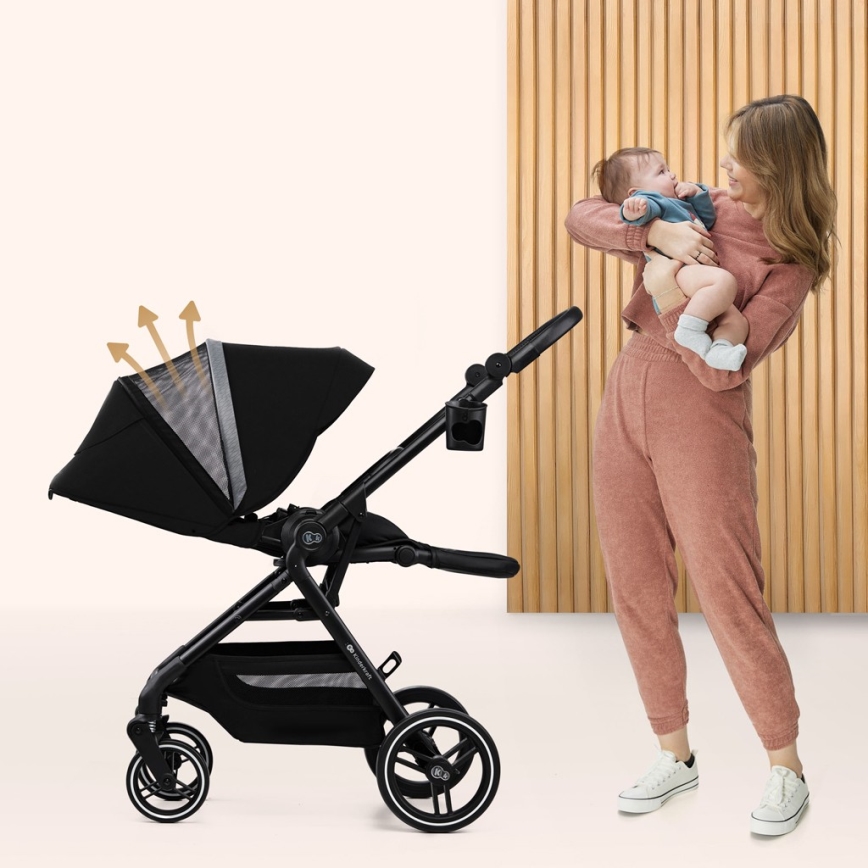 KINDERKRAFT SELECT - Wandelwagen YOXI Pure zwart