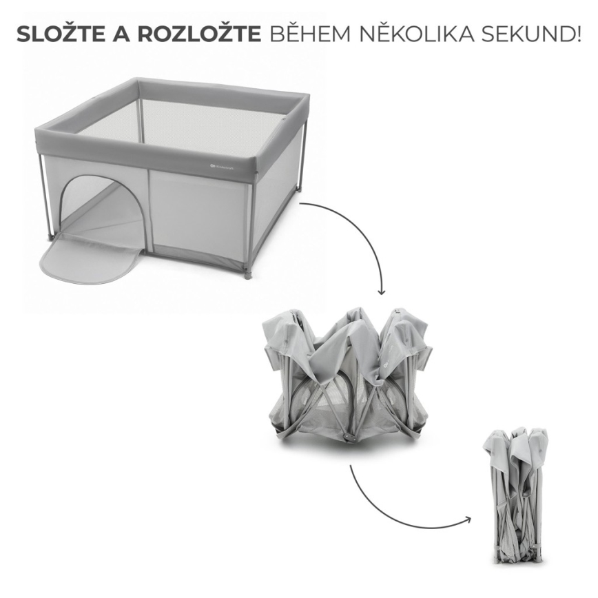 KINDERKRAFT - Speelbox ZIKI grijs