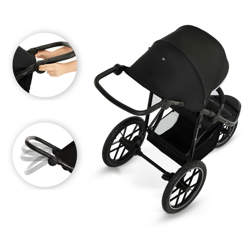 KINDERKRAFT - Sportieve kinderwagen HELSI2 zwart