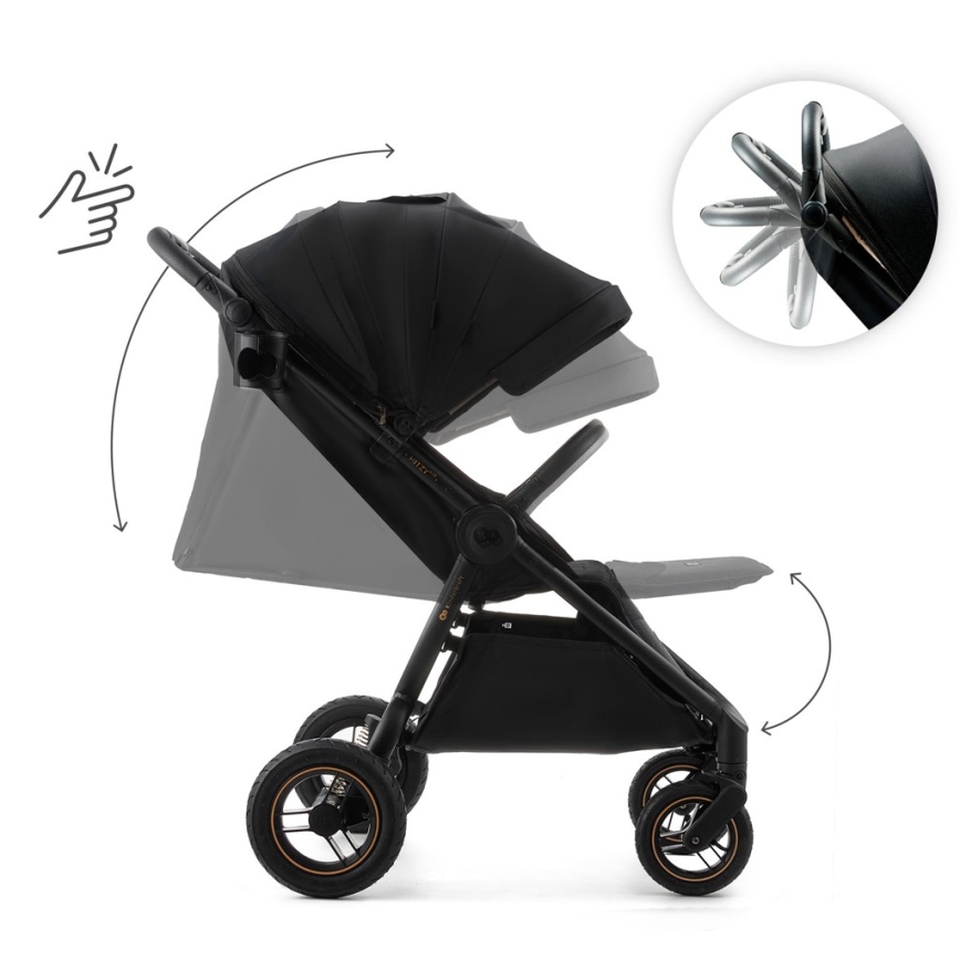 KINDERKRAFT - Sportieve kinderwagen MITZY Air zwart
