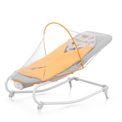 KINDERKRAFT - Vibrerend wipstoeltje voor baby's met een melodie FELIO 2 geel