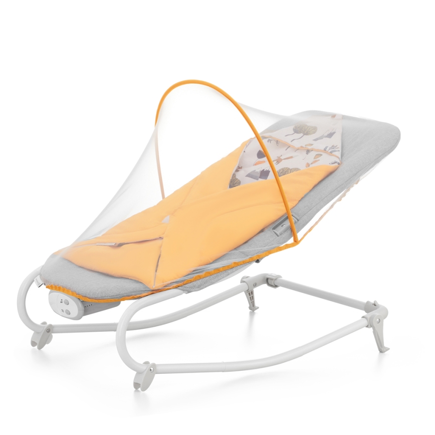 KINDERKRAFT - Vibrerend wipstoeltje voor baby's met een melodie FELIO 2 geel