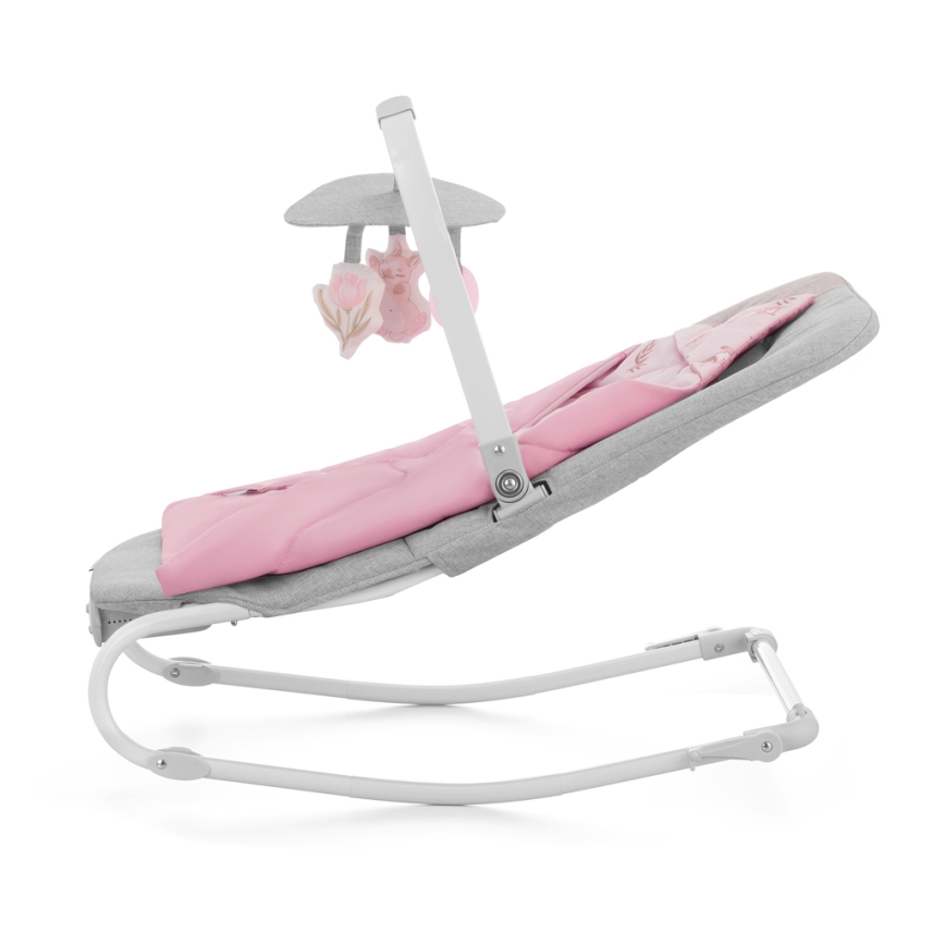 KINDERKRAFT - Vibrerend wipstoeltje voor baby's met een melodie FELIO 2 roze