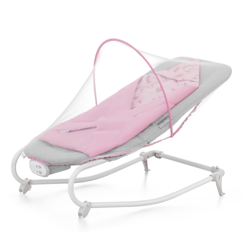 KINDERKRAFT - Vibrerend wipstoeltje voor baby's met een melodie FELIO 2 roze